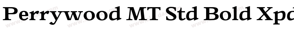 Perrywood MT Std Bold Xpd It字体转换